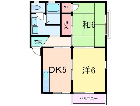 豊繁ハイツの物件間取画像